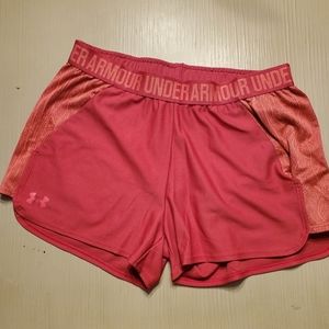 Under Armour shorts, Pink, Size M